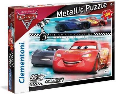 Clementoni Disney Auta 3  Puzzle Metallic 104el. (590852)