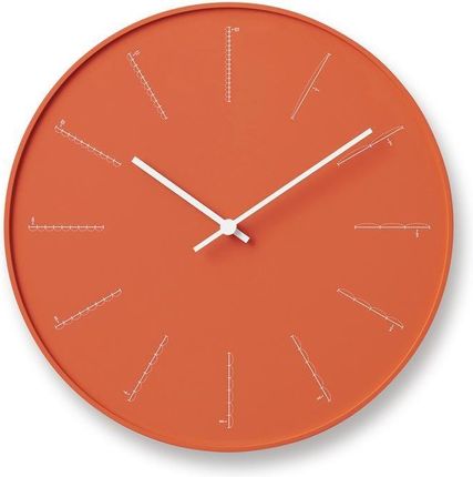 Lemnos Zegar Ścienny Divide Pomarańczowy (Nl1701Or)