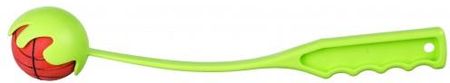 TRIXIE Wyrzutnia Piłek z Gumową Piłką z Plastiku/pianki Gumowej, Pływająca M Zielony TX3247ZIE