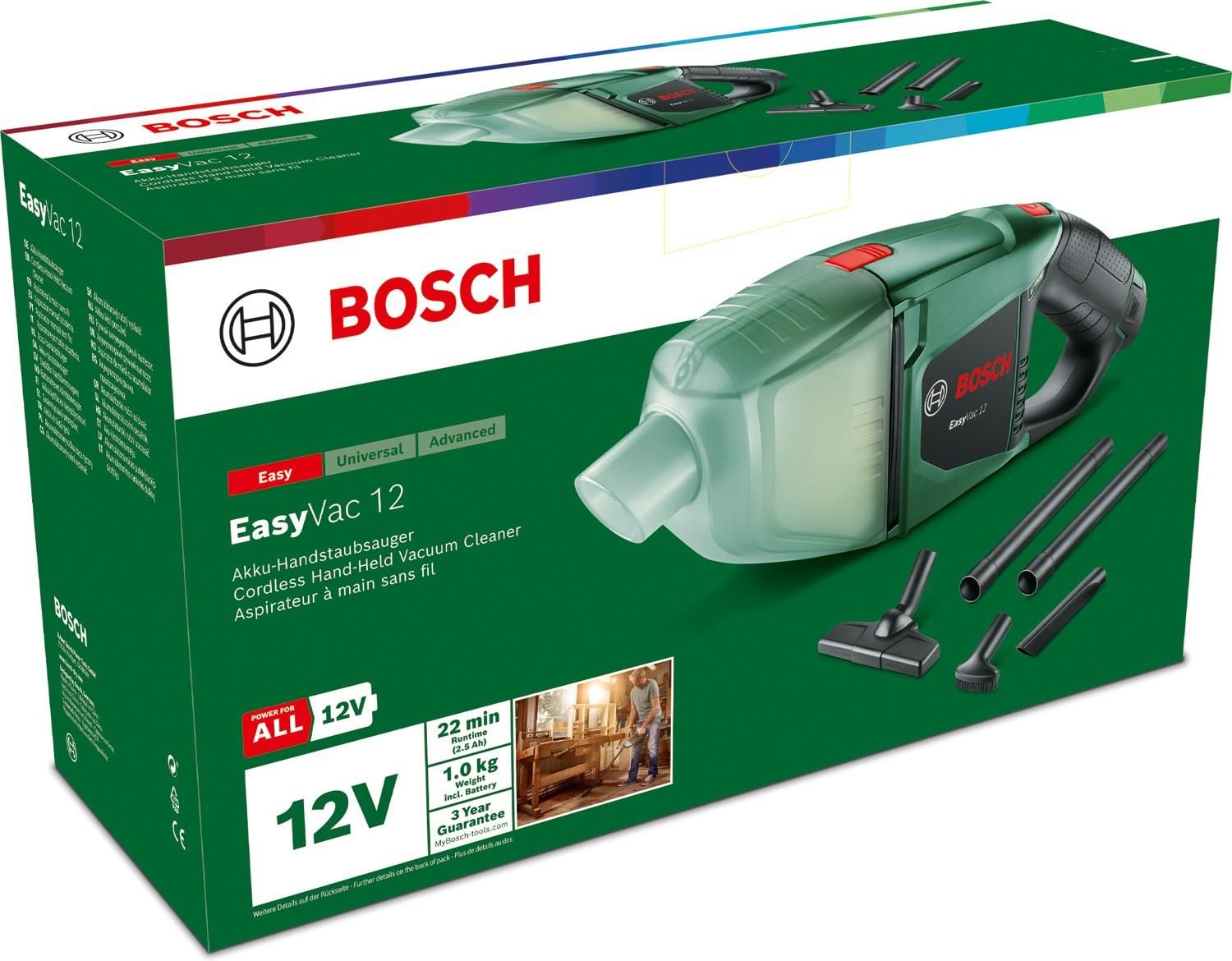 Aspirateur sans fil Bosch Professional GAS 12V, avec 2 batteries