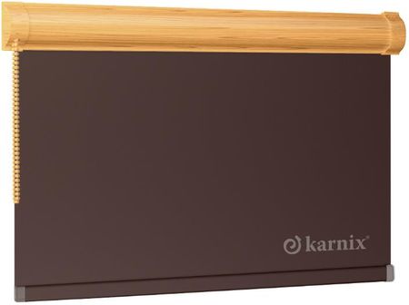 Karnix Mini Roleta W Kasecie Blackout 100% Zaciemniająca Wenge Dąb Jasny