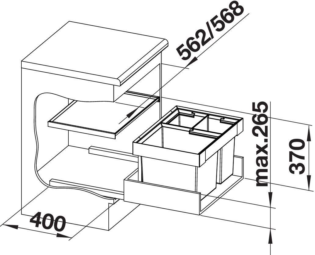 Blanco Flexon II XL 60/3 (521473) - zdjęcie 6 Blanco Flexon II XL 60/3 (521473)
