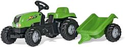 Rolly Toys Traktor Rolly Kid Z Przyczepą Zielony 012169 - Traktory dla dzieci