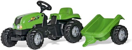 Rolly Toys Traktor Rolly Kid Z Przyczepą Zielony 012169
