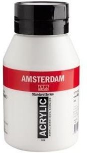 Amsterdam, farba akrylowa, 1000 ml, Biel tytanowa