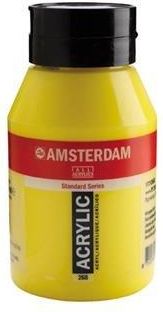 Amsterdam, farba akrylowa, 1000 ml, Żółty jasny, azo