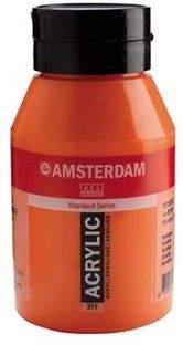 Amsterdam, farba akrylowa, 1000 ml, Cynober