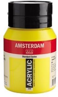 Amsterdam, farba akrylowa, 500 ml, Żółty jasny, azo