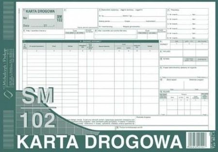 M&P Druk Karta Drogowa 801-1 Sm/102 A4 Mip Kurier