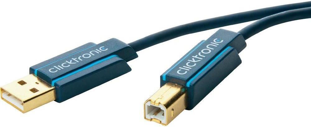 Clicktronic 70090 Cavo USB Tipo A - USB Tipo B 3.0, 0.5 m Lunghezza del Cavo