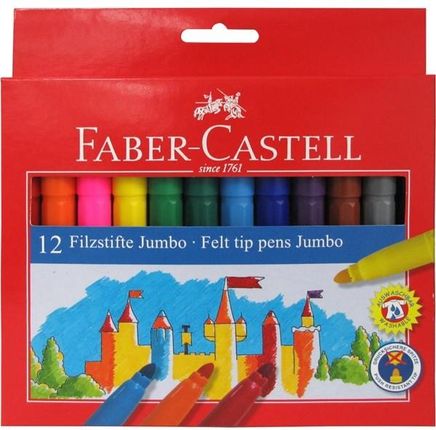 Faber Castell Pisaki Jumbo 12 Kolorów