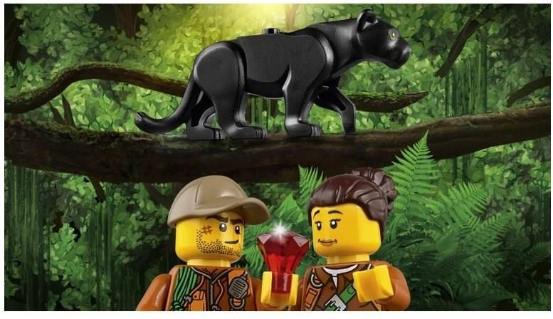 Klocki Lego City Jungle Explorers Misja Półgąsienicowej Terenówki