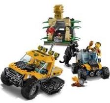 Klocki Lego City Jungle Explorers Misja Półgąsienicowej Terenówki