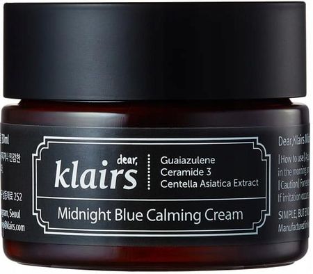 Krem Klairs Midnight Blue Calming Cream Intensywnie łagodzący na noc 30ml
