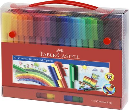 Faber-Castell Pisaki CONNECTOR walizka 60 kolorów