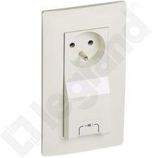 Zdjęcie Legrand Niloe Gniazdo 2Xp+Z+Usb 1000 Ma Z Przesłoną Zaciski Automat. Kremowy  764628 - Woźniki