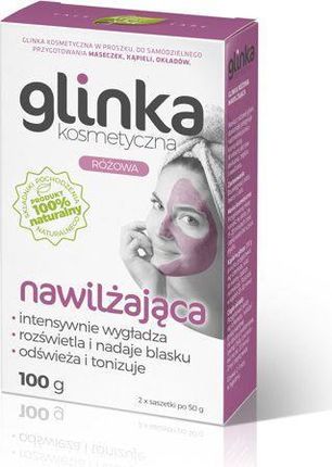 Biomika Natural Home Spa Glinka kosmetyczna Różowa Nawilżająca 100g 