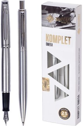 Zenith Komplet Silver W Etui Pióro Wieczne + Długopis