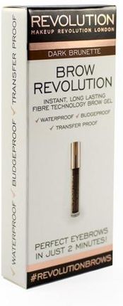 Makeup Revolution Brow Revolution Żel do Brwi Dark Brunette 3,8g