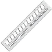 Zdjęcie Leniar Szablon okienkowy pochyły 20mm /7,5mm /5mm - Łódź