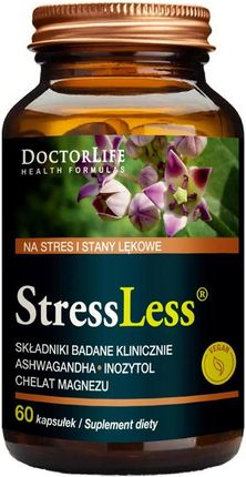 Kapsułki Dr Life StressLess Ashwagandha magnez inozytol na stres i stany lękowe 60 szt.