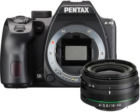 Pentax K-70 czarny + 18-50mm + 50-200mm