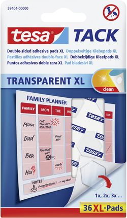 Tesa TACK Płatki samoprzylepne XL transparent (59404)