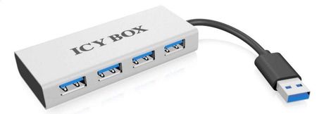 Icy Box 4xUSB 3.0 srebrny (IB-AC6104)