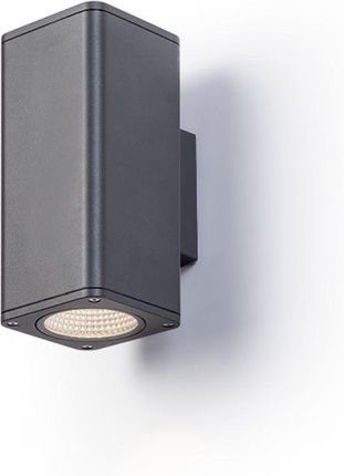 Redlux Mizzi Sq Ii Lampa Ścienna Antracyt 230V Led 2X12W Ip54 3000K (R11965)