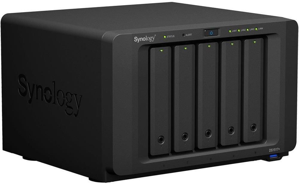 Dysk NAS Synology DS1517+ HDD+SSD 50TB 3,5 8GB RAM Opinie i ceny na