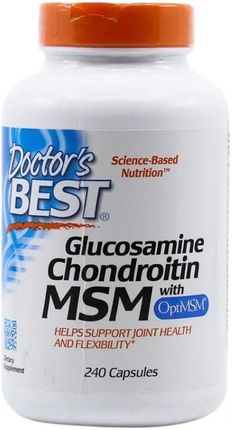 Doctor's Best Glukozamina Chondroityna MSM 240kaps.