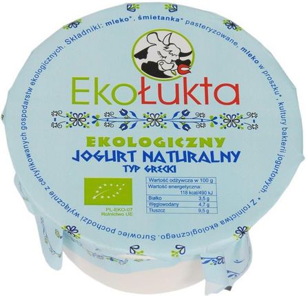 Eko Łukta Jogurt Naturalny Typ Grecki Bio 200G 
