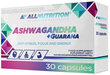 Kapsułki Allnutrition Ashwagandha+Guarana 30 szt.