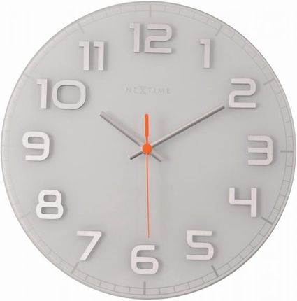 Nextime Zegar ścienny Classy Round biały 8817 WI (8817wi)