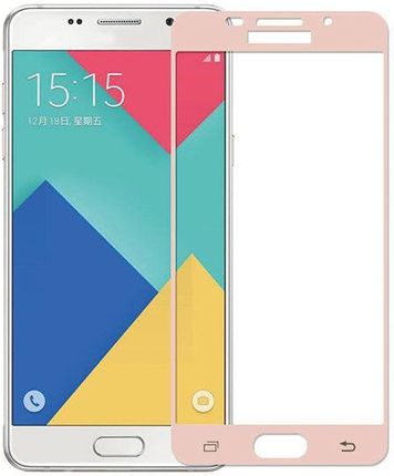 4kom Szkło Hartowane 3D Cały Ekran 9H Galaxy A5 2016  Różowy (4Kom21433)