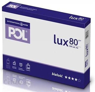 Malaise Zichtbaar los van IP Papier kserograficzny POL LUX A3 klasa B 161CIE 80gsm 500ark. - Ceny i  opinie - Ceneo.pl