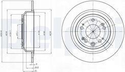 Delphi Tarcza Hamulcowa Bg4196C