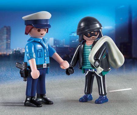Playmobil 9218 Duo Pack policeman and Langfinger