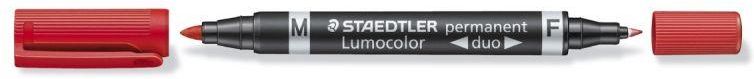 Zdjęcie Steadtler Marker Permanentny Lumocolor Duo 348-2 Czerwony - Bełżyce