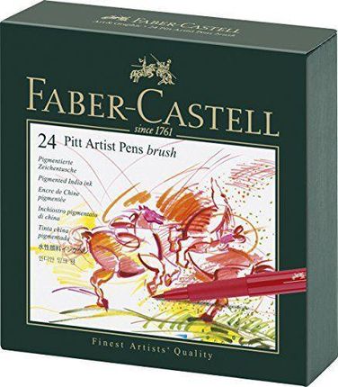 Faber Castell Zestaw 24 Pisaków Pitt Artist Pen Brush 167147
