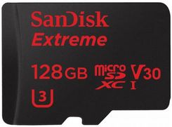 Zdjęcie SanDisk microSDXC 128GB Extreme U3 V30 UHS-I (SDSQXAF128GGN6AA) - Białystok