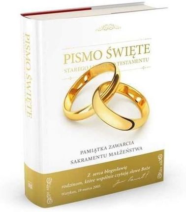 Biblia domowa 2017 Pamiątka Sakramentu Małżeństwa - ks. bp. Romaniuk Kazimierz