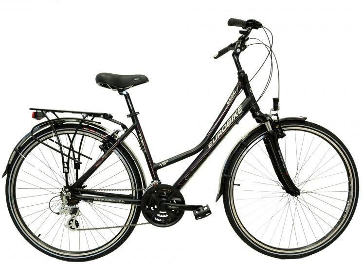 Rower Eurobike (D) Basic 1.2 Czarny 2017 Rowery Turystyczne Damskie