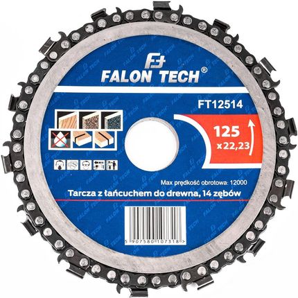 Falontech Tarcza łańcuchowa 125x22,2x14T do cięcia drewna FT12514