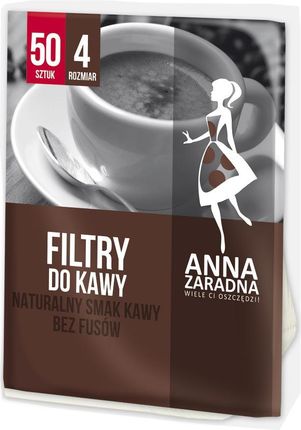 Anna Zaradna filtry do kawy Rozmiar 4 50szt