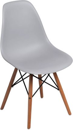 D2 Krzesło P016W Pp Light Grey Drewniane Nogi