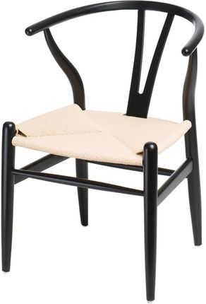 D2 Krzesło Wicker Czarny
