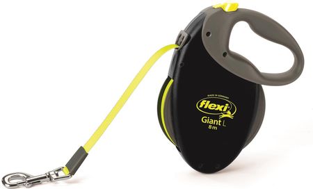 FLEXI Smycz automatyczna SPECIAL GIANT L taśma 8m do 50kg czarno-żółty