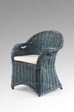 Zdjęcie Miloo Fotel Rattanowy Athena 64X56X88Cm Niebieski - Poznań