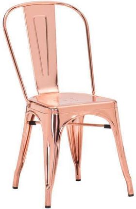 King Home Krzesło Tower Rose Gold Metal